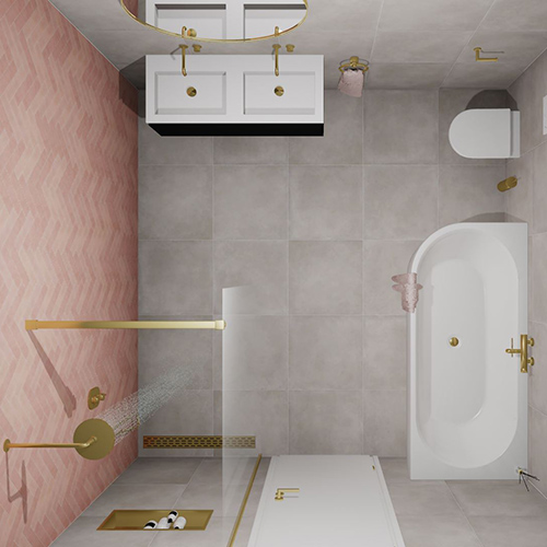 Badkamer goud roze_500x500px